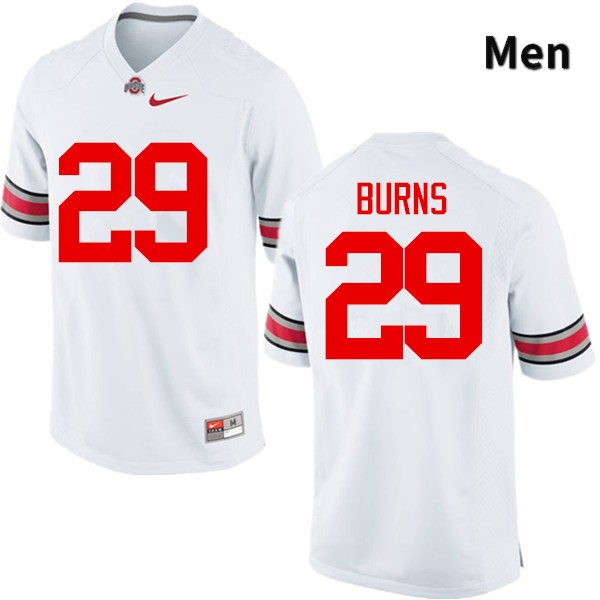 Ohio State Buckeyes Rodjay Burns Men's #29 White Game Stitched College Football Jersey